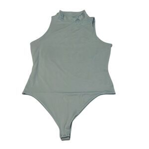 NWT Madden NYC size medium Blue Sleeveless Snap Crotch Bodysuit